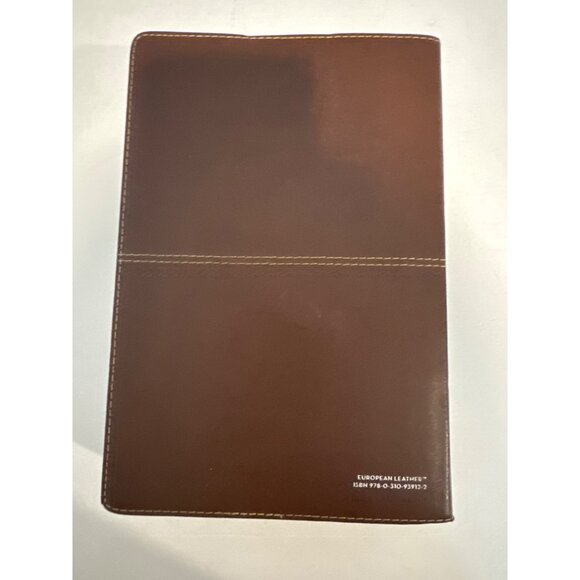 Zondervan NIV Study Bible 2008 European Leather Cover Green/Brown Red Lettering - Picture 2 of 6